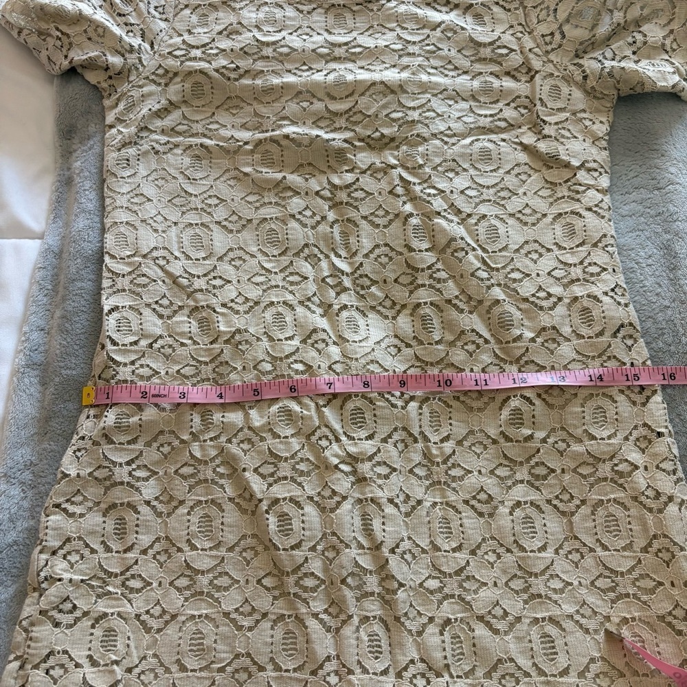 Banana Republic Women’s Beige Lace Mini Dress - Picture 9 of 9